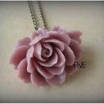 Mauve Ruffle Rose Cabochon ..