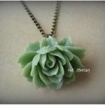  Seafoam Green Ruffle Rose ..