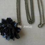 Black Ruffle Rose Cabochon ..