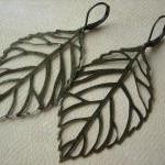 Leaf Earrings - Antique Bro..