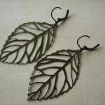 Leaf Earrings - Antique Bro..